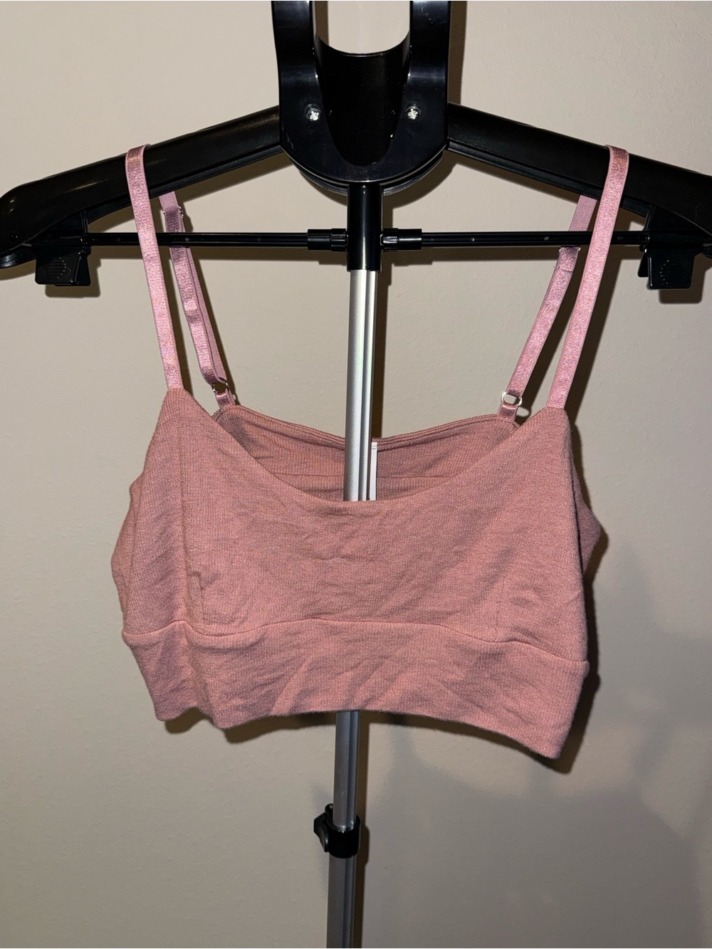 Athleta mauve Well Rested Ribbed sleep bra size XL